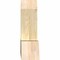 Ekena Millwork Portland Rough Sawn Timber Gable Bracket, Douglas Fir, 36"W x 21"H x 6"D x 6"F, 14/12 Pitch GBW036X21X0606POR00RDF - alternate 2